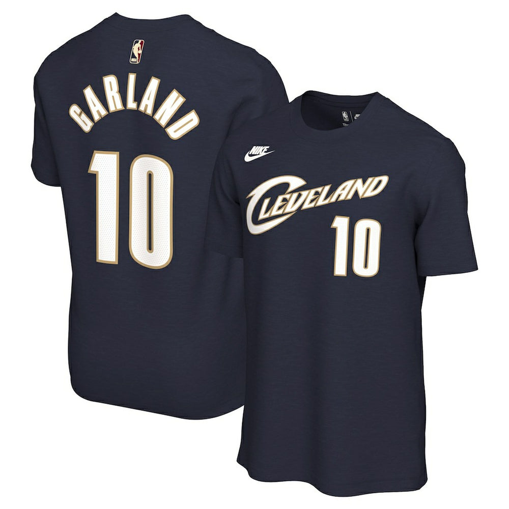 Navy Darius Garland Cleveland Cavaliers Unisex Name & Number T-Shirt sale | NBA