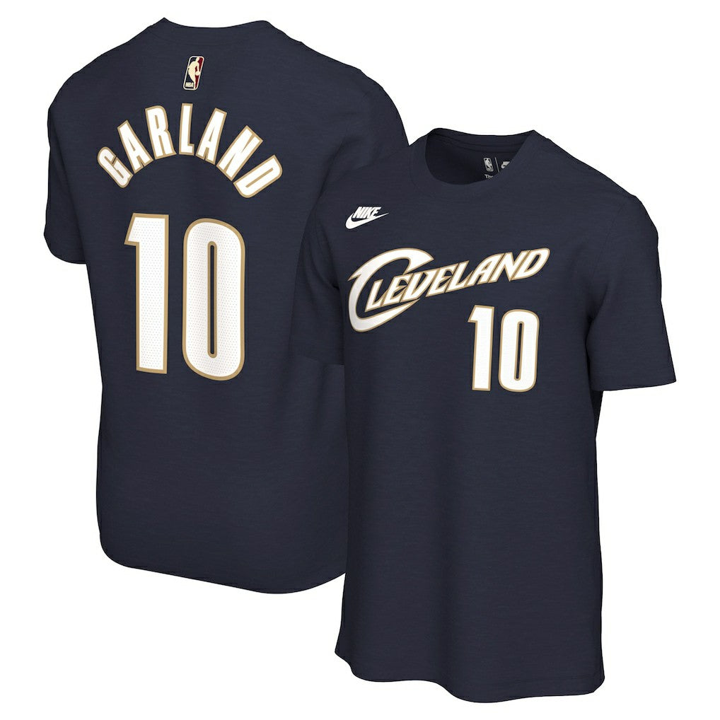 Navy Darius Garland Cleveland Cavaliers Unisex Name & Number T-Shirt sale | NBA