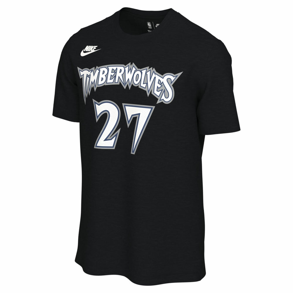 Black Rudy Gobert Minnesota Timberwolves Unisex Name & Number T-Shirt | NBA