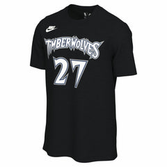 Black Rudy Gobert Minnesota Timberwolves Unisex Name & Number T-Shirt | NBA