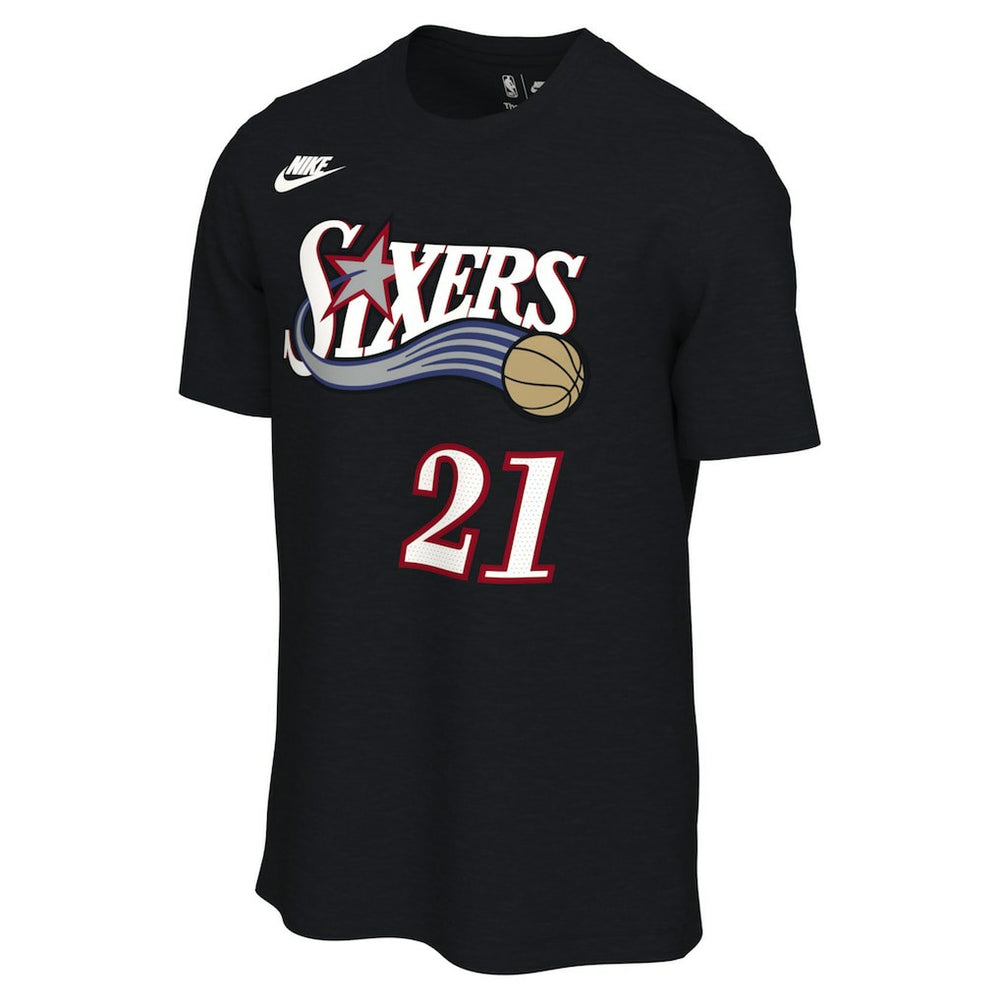 Black Joel Embiid Philadelphia 76ers Unisex Name & Number T-Shirt | NBA