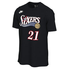 Black Joel Embiid Philadelphia 76ers Unisex Name & Number T-Shirt | NBA