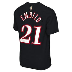 Black Joel Embiid Philadelphia 76ers Unisex Name & Number T-Shirt | NBA