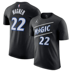 Black Franz Wagner Orlando Magic Jordan Brand Unisex Name & Number T-Shirt | NBA