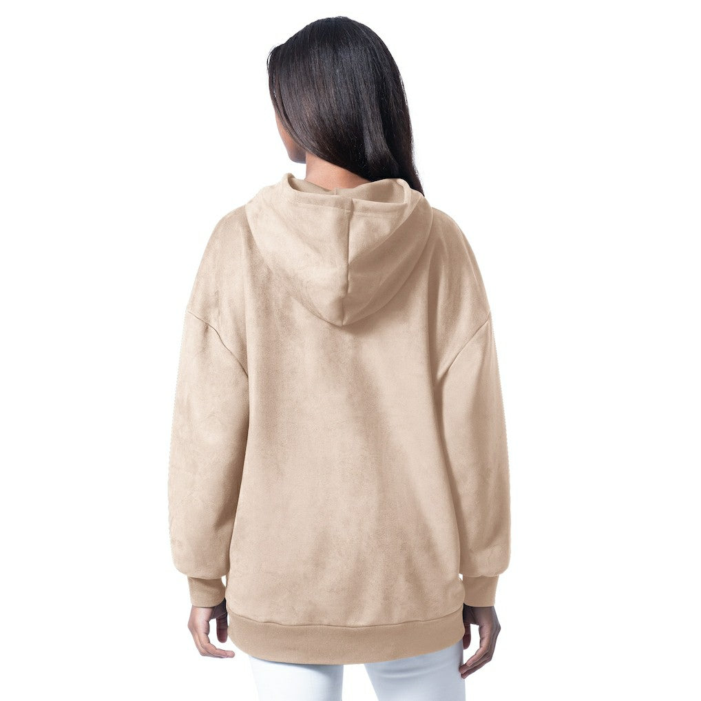 Buffalo Bills G-III 4Her by Carl Banks Women's Best Hitter Oversized Tunic Pullover Hoodie | NFL Outlet