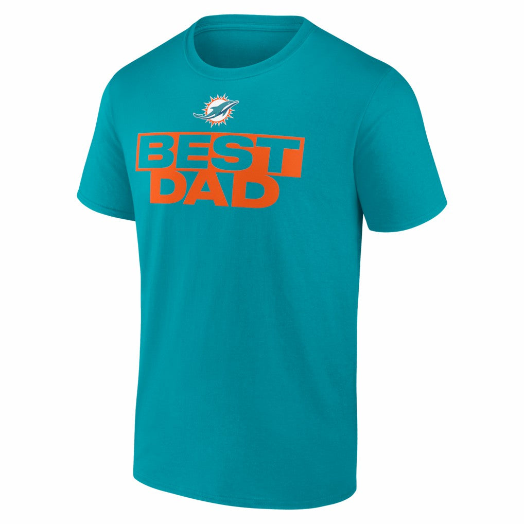 Miami Dolphins Best Dad Father's Day T-Shirt | NFL Discount