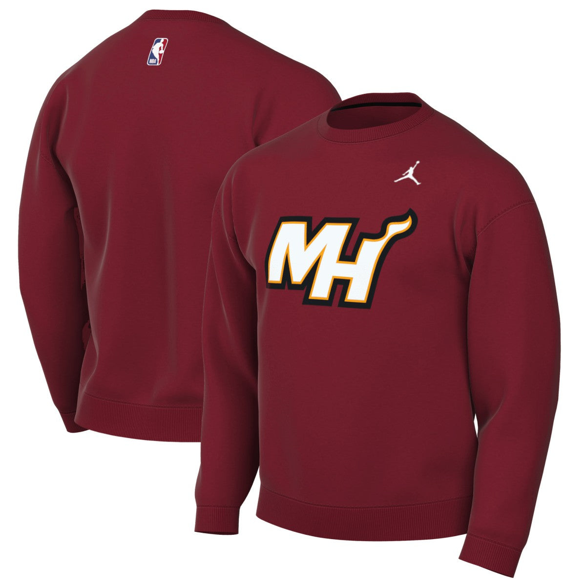 Red Miami Heat Jordan Brand Statement Edition Sweatshirt | NBA