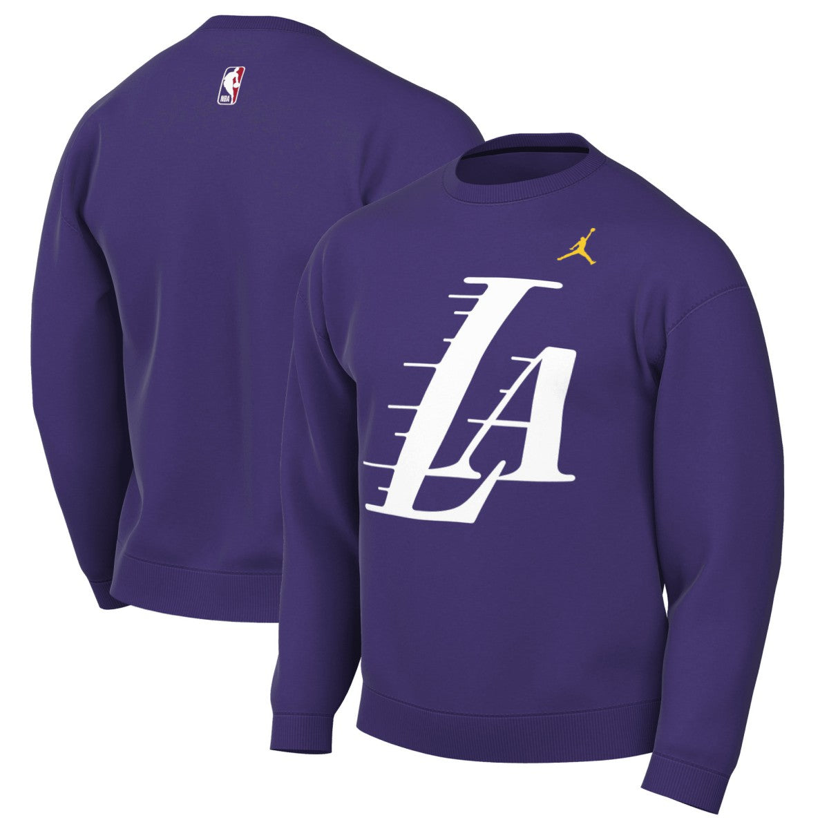 Purple Los Angeles Lakers Jordan Brand Statement Edition Sweatshirt | NBA