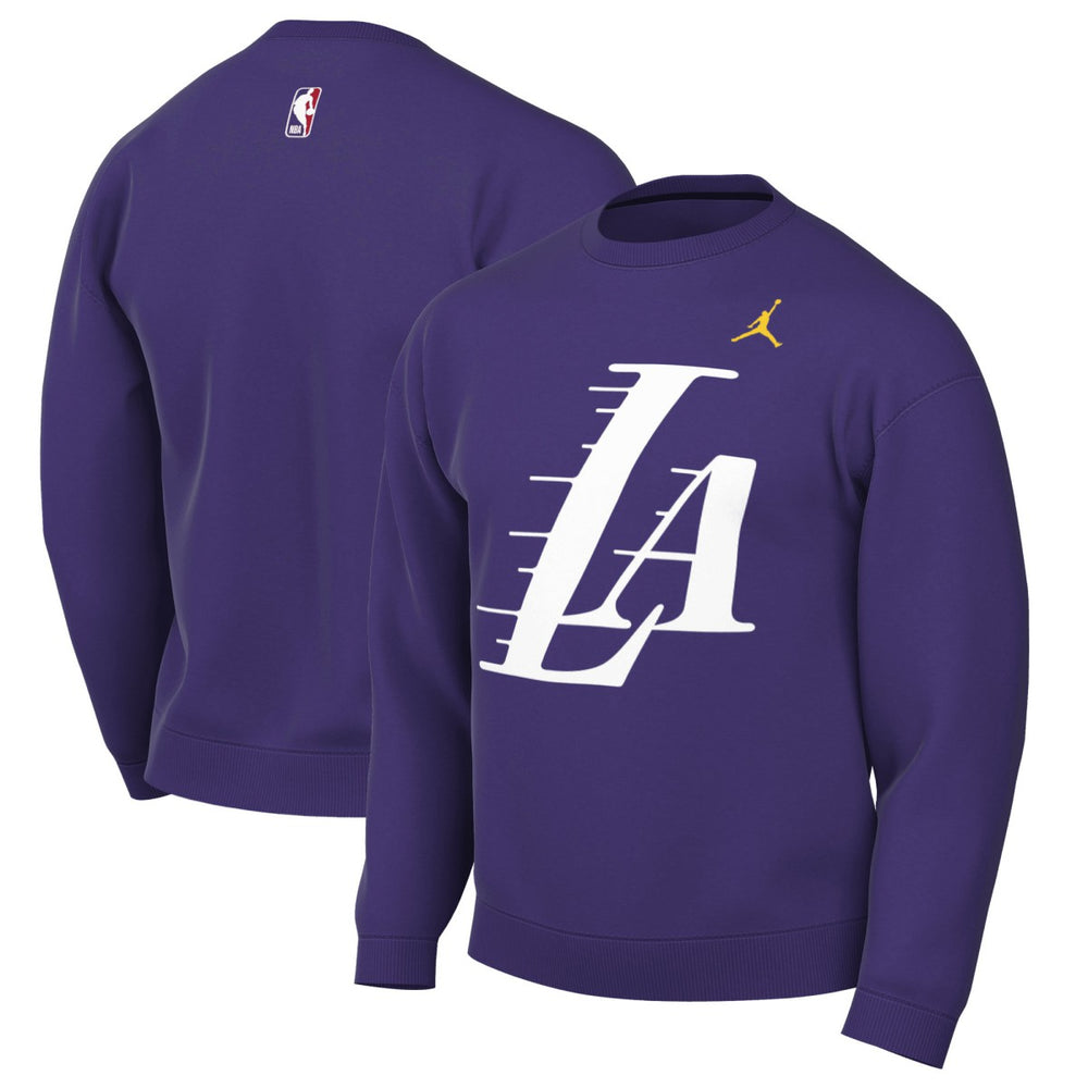 Purple Los Angeles Lakers Jordan Brand Statement Edition Sweatshirt | NBA