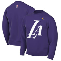 Purple Los Angeles Lakers Jordan Brand Statement Edition Sweatshirt | NBA