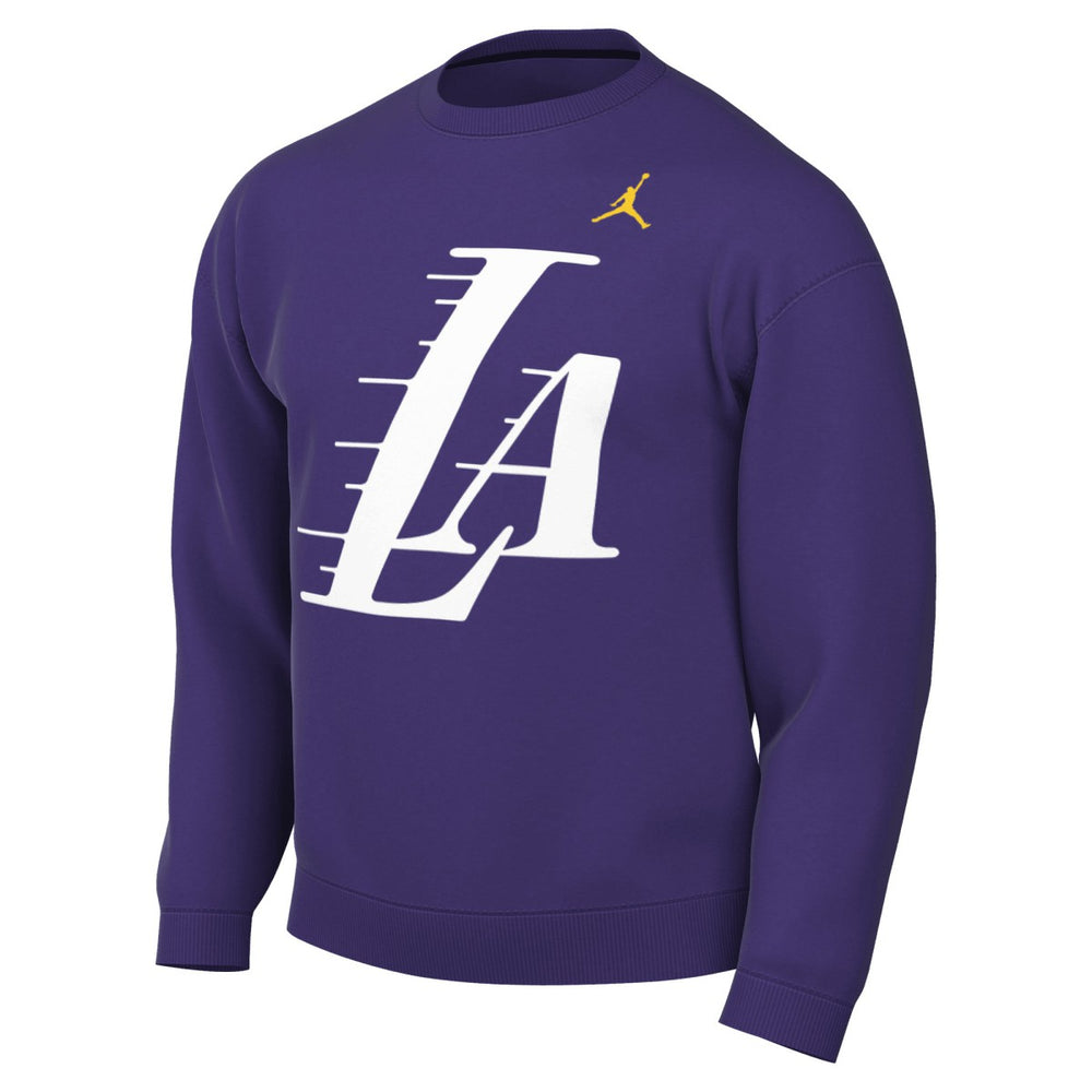 Purple Los Angeles Lakers Jordan Brand Statement Edition Sweatshirt | NBA