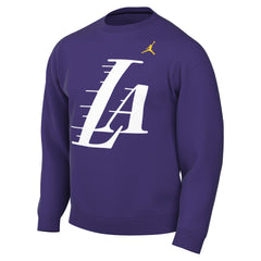 Purple Los Angeles Lakers Jordan Brand Statement Edition Sweatshirt | NBA