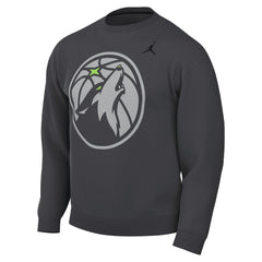 Anthracite Minnesota Timberwolves Jordan Brand Statement Edition Sweatshirt | NBA