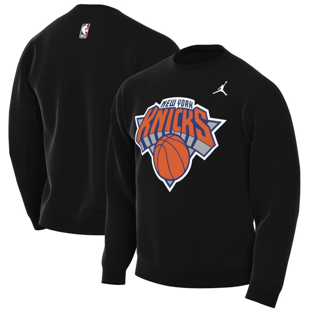 Black New York Knicks Jordan Brand Statement Edition Sweatshirt | NBA