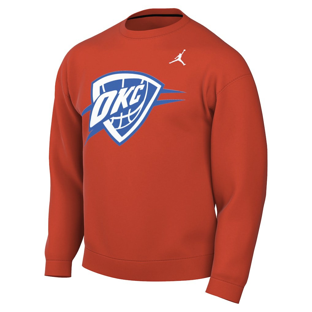 Orange Oklahoma City Thunder Jordan Brand Statement Edition Sweatshirt | NBA