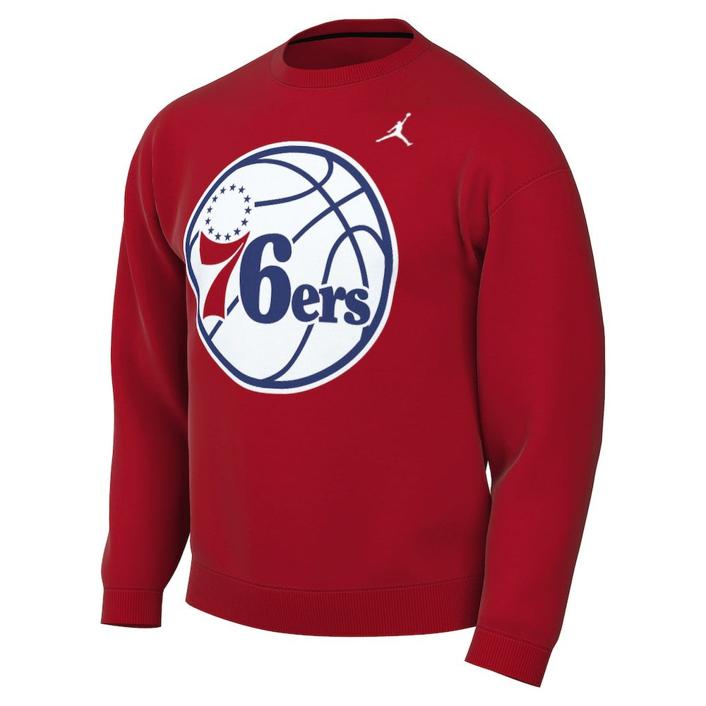 Red Philadelphia 76ers Jordan Brand Statement Edition Sweatshirt | NBA