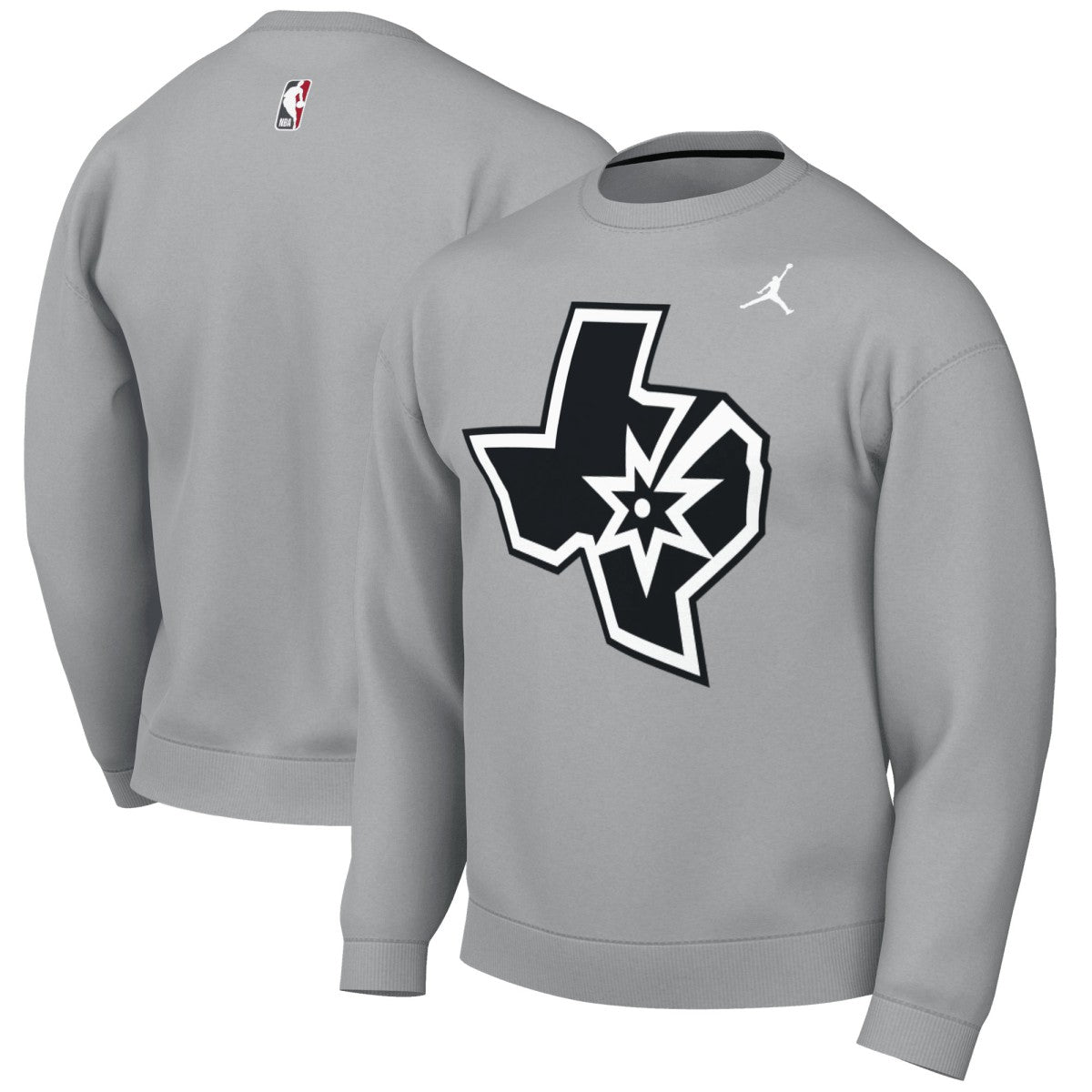 Silver San Antonio Spurs Jordan Brand Statement Edition Sweatshirt | NBA