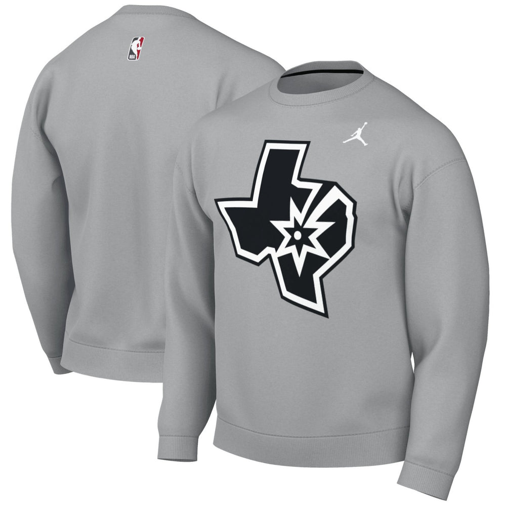 Silver San Antonio Spurs Jordan Brand Statement Edition Sweatshirt | NBA