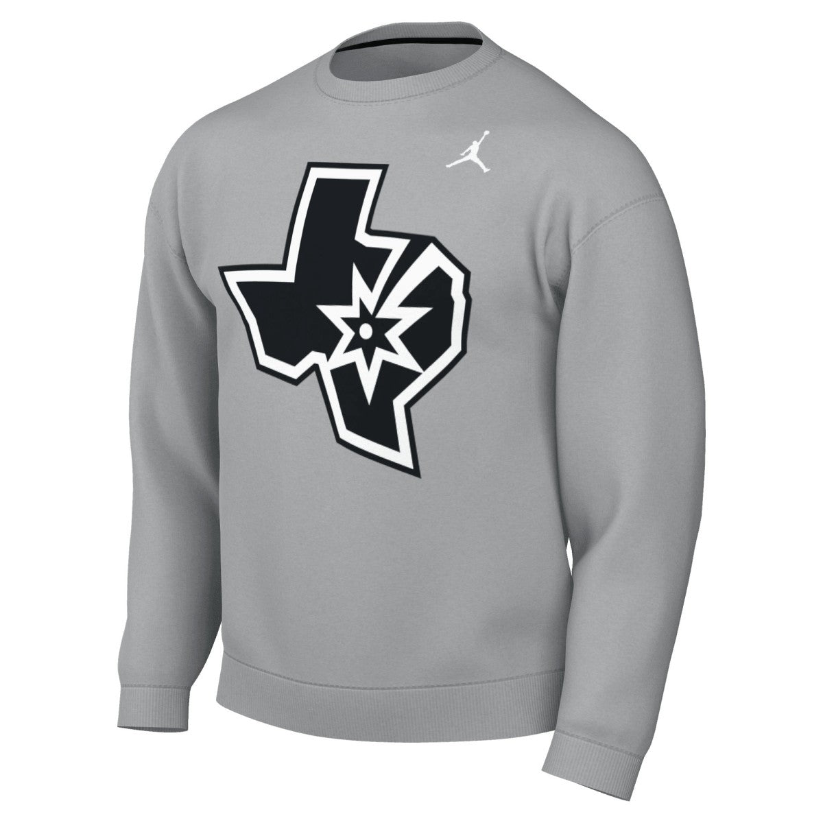 Silver San Antonio Spurs Jordan Brand Statement Edition Sweatshirt | NBA