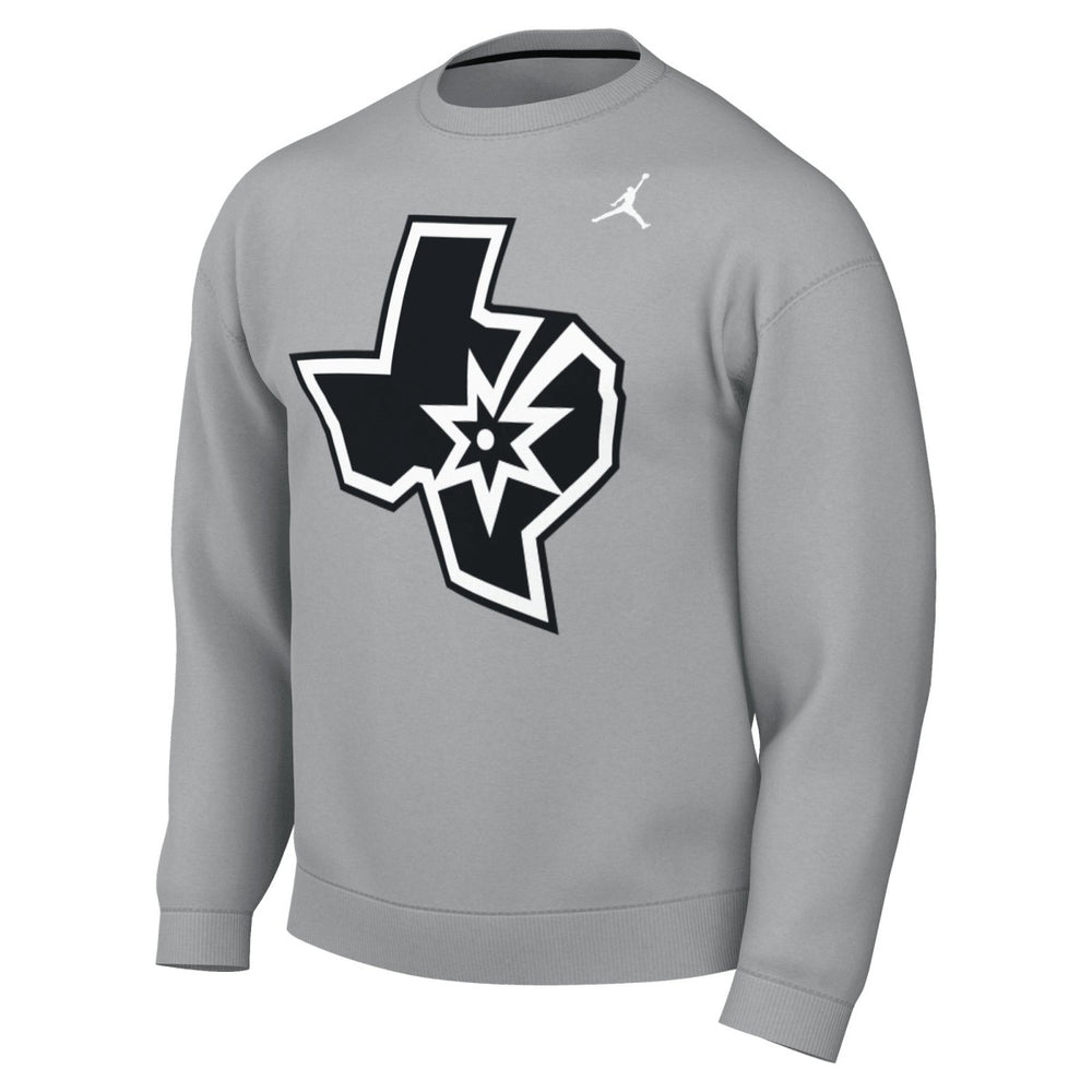 Silver San Antonio Spurs Jordan Brand Statement Edition Sweatshirt | NBA