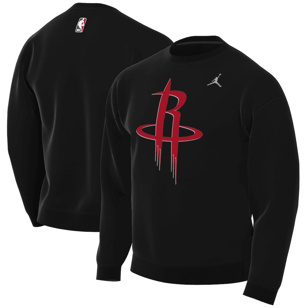 Black Houston Rockets Jordan Brand Statement Edition Sweatshirt sale | NBA