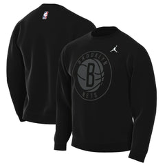 Black Brooklyn Nets Jordan Brand Statement Edition Sweatshirt | NBA