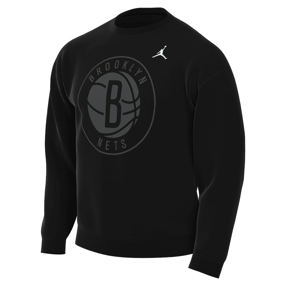 Black Brooklyn Nets Jordan Brand Statement Edition Sweatshirt | NBA