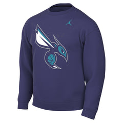 Purple Charlotte Hornets Jordan Brand Statement Edition Sweatshirt | NBA