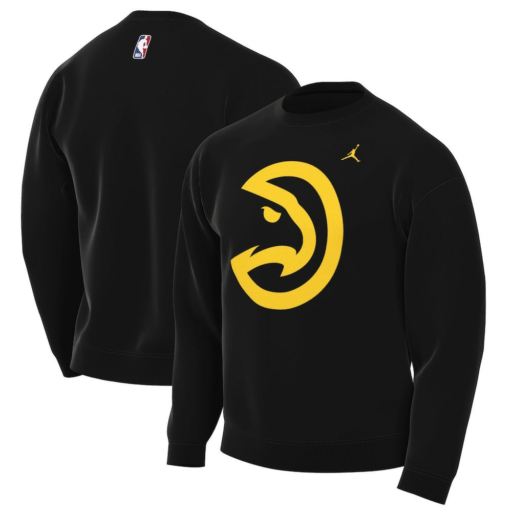 Black Atlanta Hawks Jordan Brand Statement Edition Sweatshirt | NBA