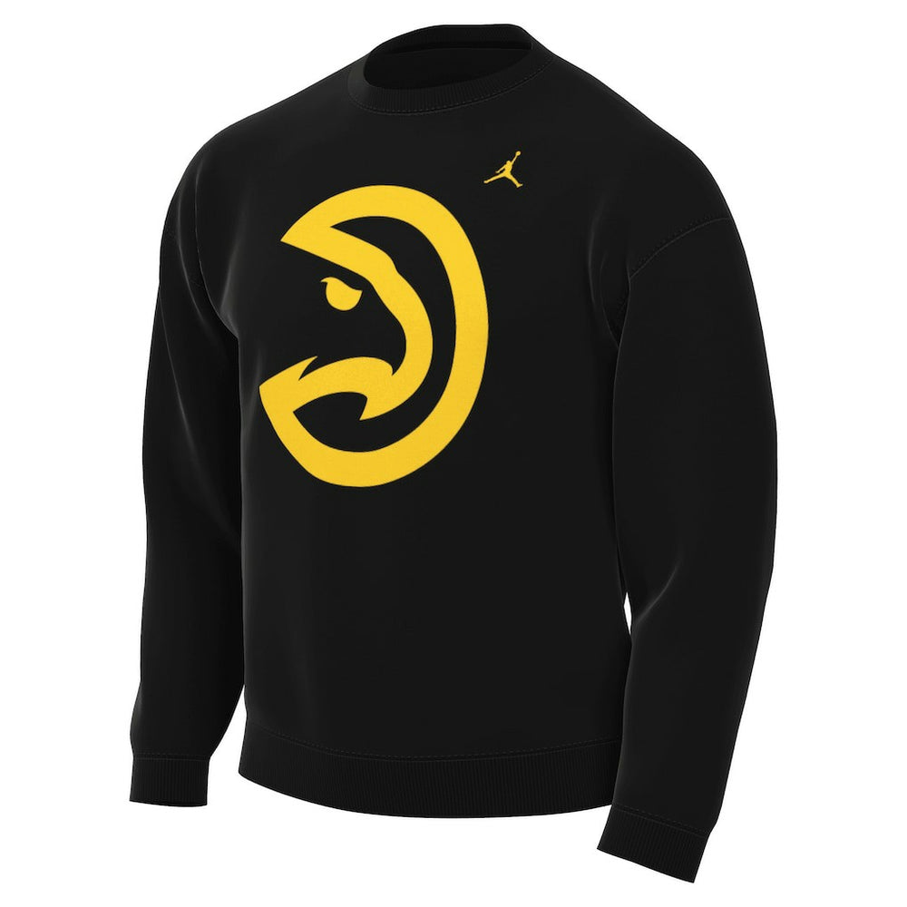 Black Atlanta Hawks Jordan Brand Statement Edition Sweatshirt | NBA