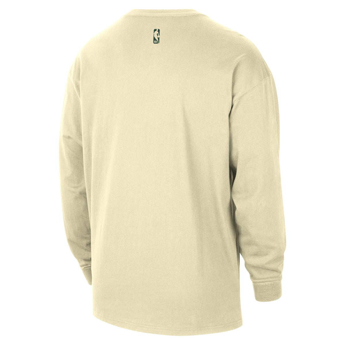 Cream Milwaukee Bucks 2025/26 City Edition Remix Essential Logo Long Sleeve T-Shirt | NBA
