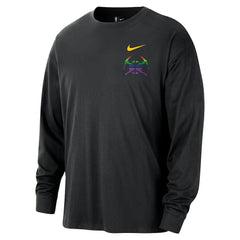Black Denver Nuggets 2025/26 City Edition Remix Essential Logo Long Sleeve T-Shirt sale | NBA