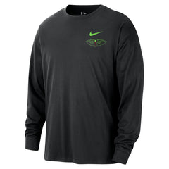 Black New Orleans Pelicans 2025/26 City Edition Remix Essential Logo Long Sleeve T-Shirt | NBA