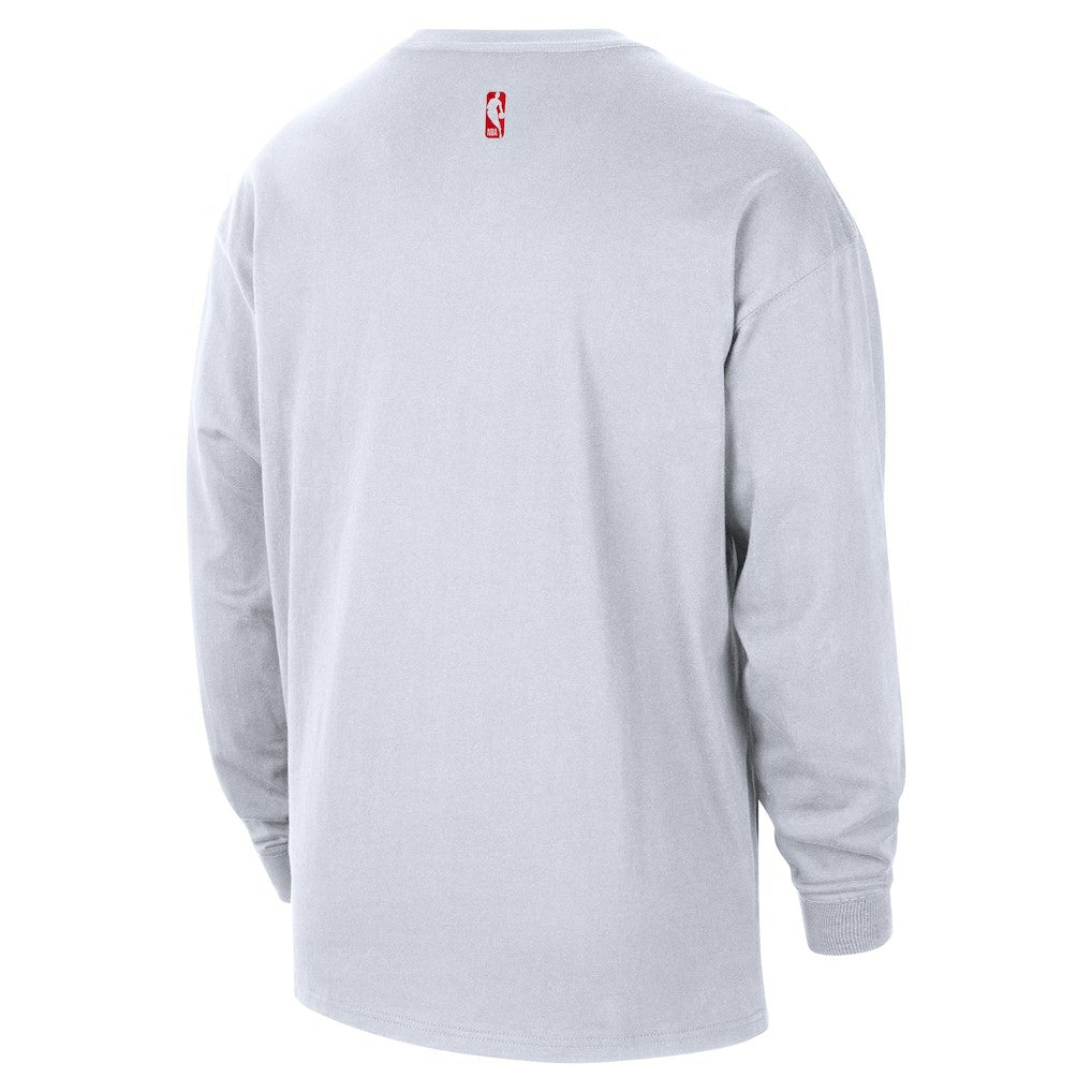 White Houston Rockets 2025/26 City Edition Remix Essential Logo Long Sleeve T-Shirt sale | NBA