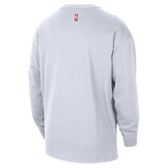 White Houston Rockets 2025/26 City Edition Remix Essential Logo Long Sleeve T-Shirt sale | NBA