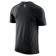 Black Brooklyn Nets 2025/26 City Edition Remix Essential Logo T-Shirt | NBA