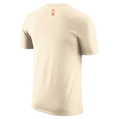 Natural New York Knicks 2025/26 City Edition Remix Essential Logo T-Shirt | NBA