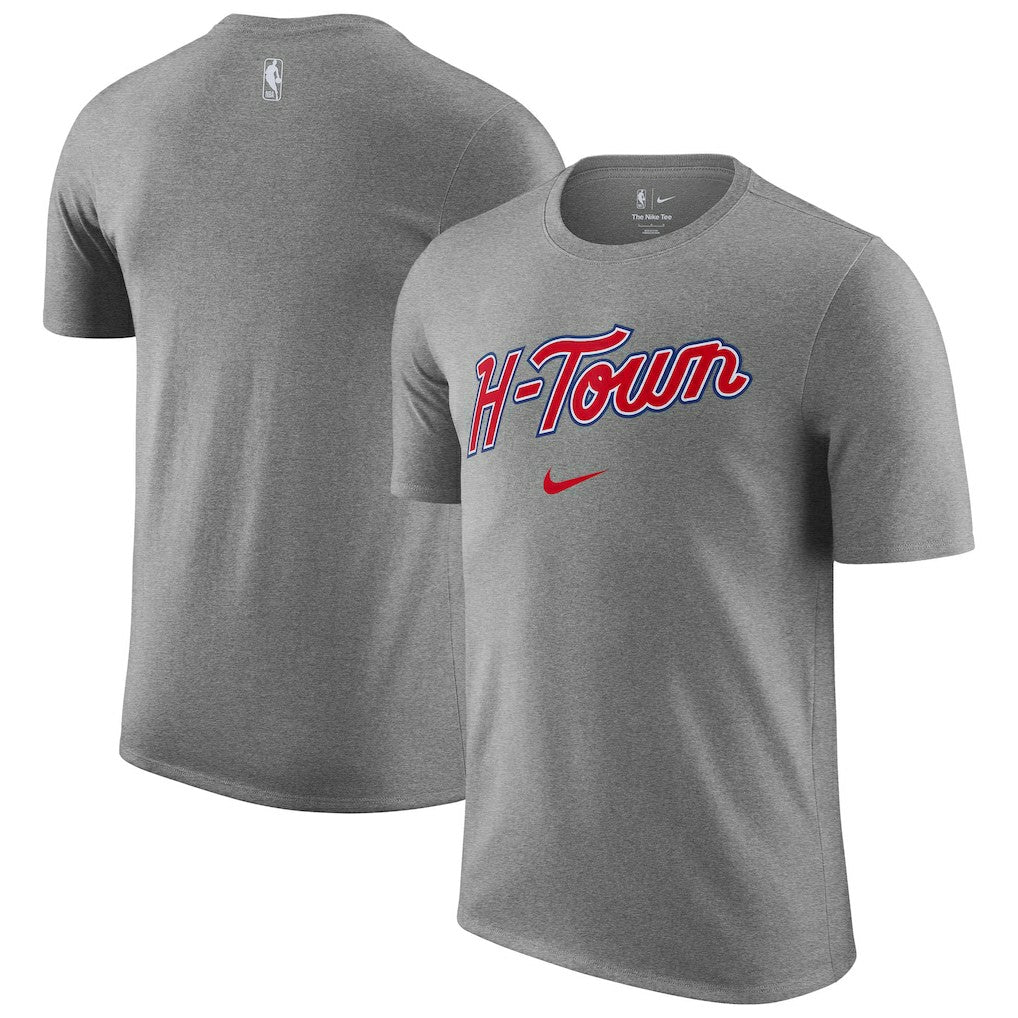 Heather Gray Houston Rockets 2025/26 City Edition Remix Essential Logo T-Shirt | NBA
