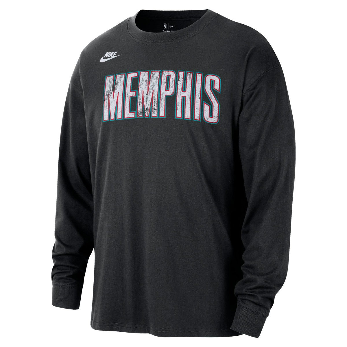 Black Memphis Grizzlies Unisex Classic Edition Hardwood Classics Essential Logo Long Sleeve T-Shirt | NBA