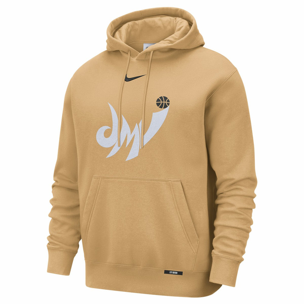 Gold Washington Wizards 2025/26 City Edition Essential Logo Remix Hoodie | NBA
