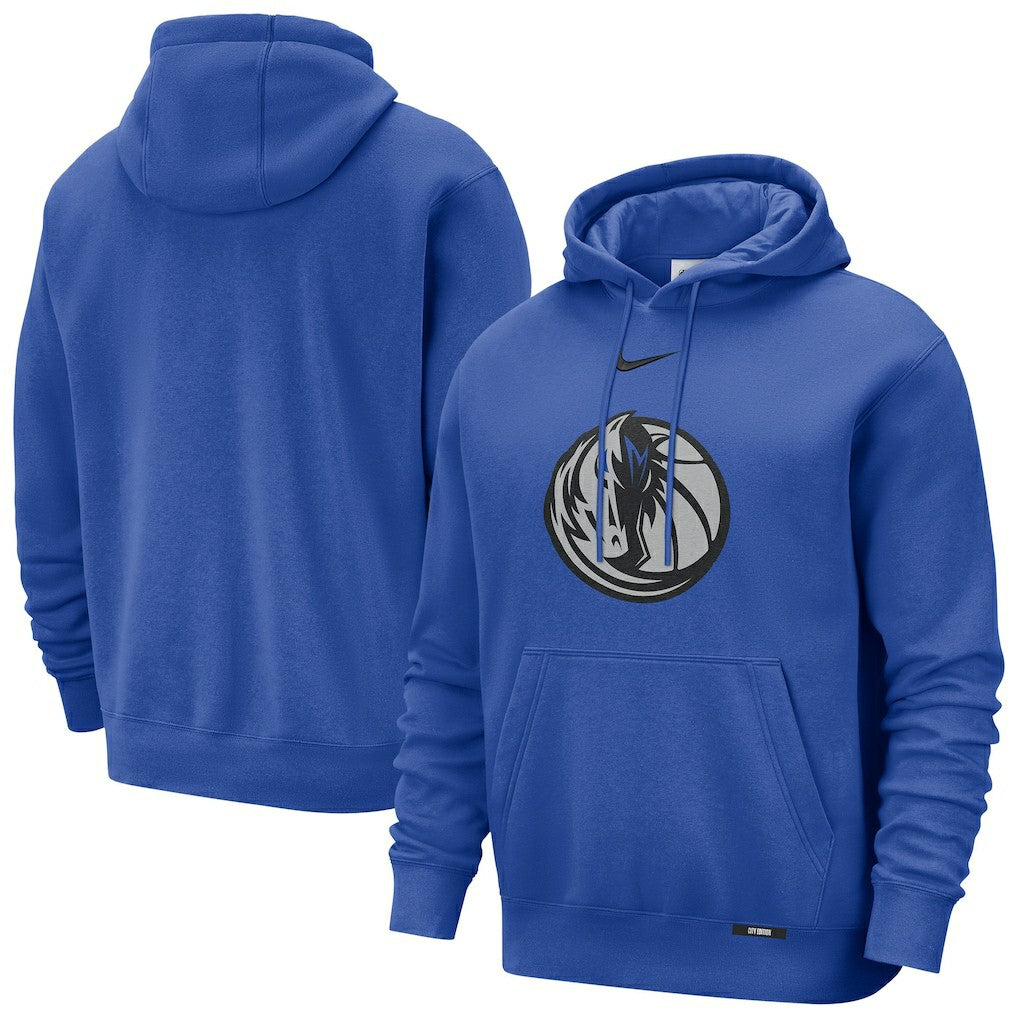 Blue Dallas Mavericks 2025/26 City Edition Essential Logo Remix Hoodie sale | NBA