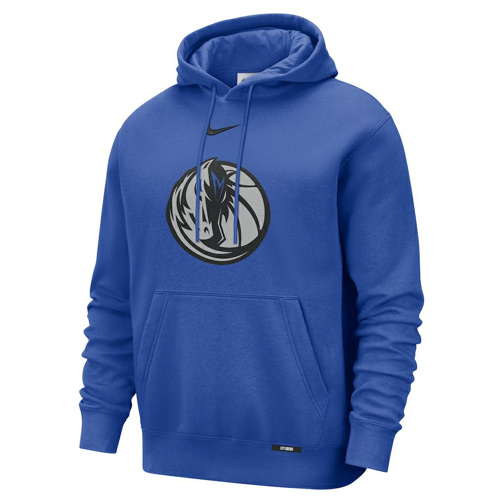 Blue Dallas Mavericks 2025/26 City Edition Essential Logo Remix Hoodie sale | NBA