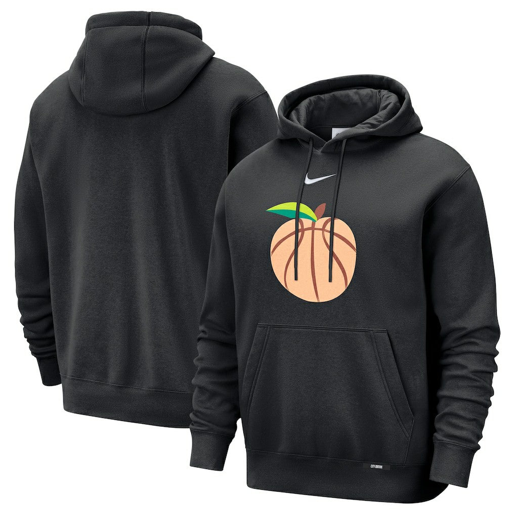 Black Atlanta Hawks 2025/26 City Edition Essential Logo Remix Hoodie | NBA