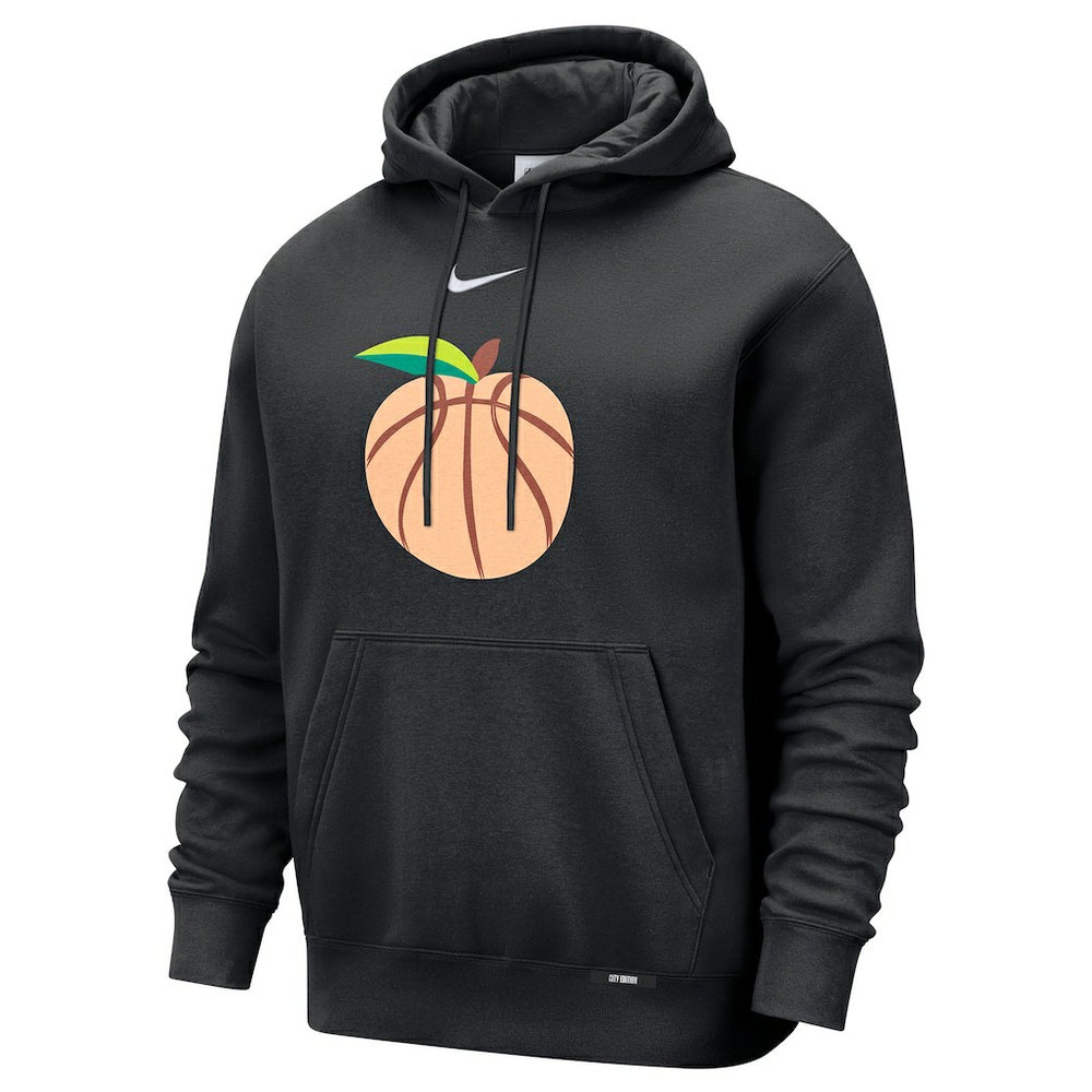 Black Atlanta Hawks 2025/26 City Edition Essential Logo Remix Hoodie | NBA