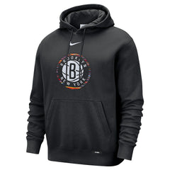 Black Brooklyn Nets 2025/26 City Edition Essential Logo Remix Hoodie | NBA