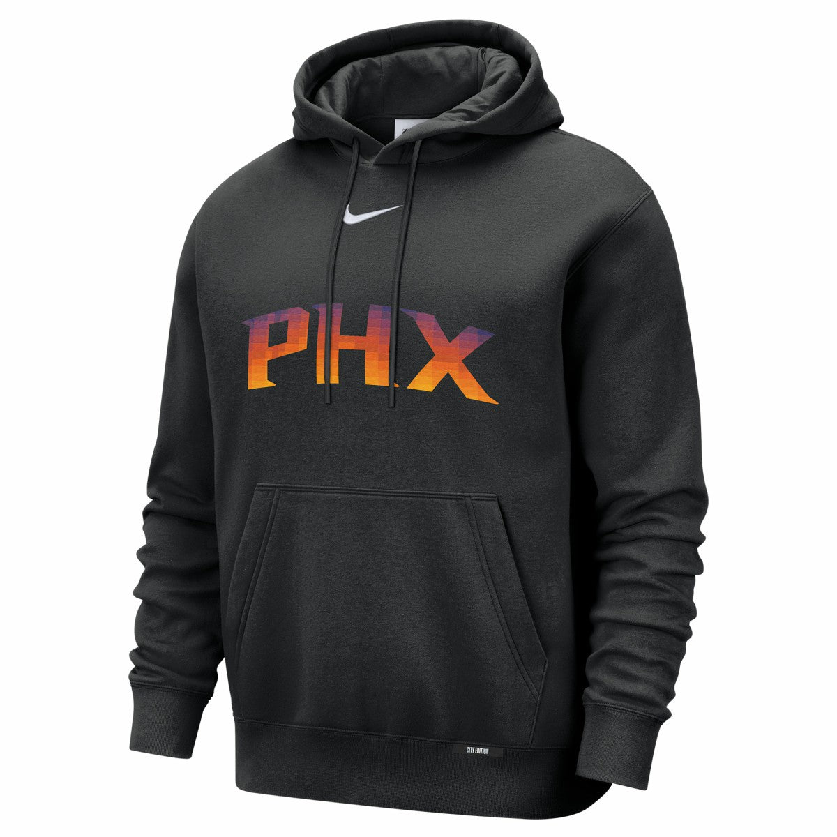 Black Phoenix Suns 2025/26 City Edition Essential Logo Remix Hoodie | NBA