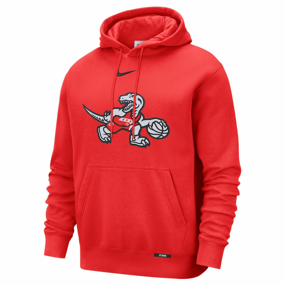 Red Toronto Raptors 2025/26 City Edition Essential Logo Remix Hoodie | NBA