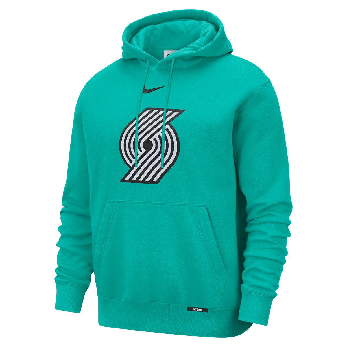 Green Portland Trail Blazers 2025/26 City Edition Essential Logo Remix Hoodie | NBA