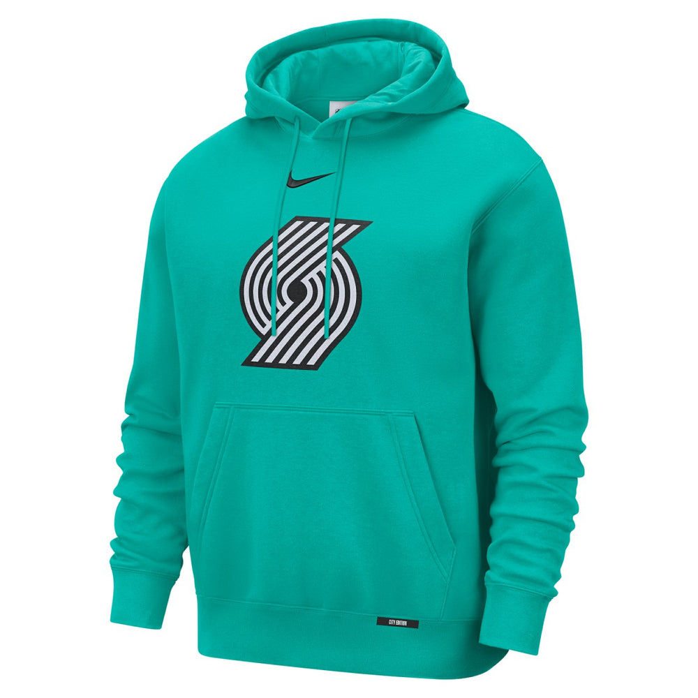 Green Portland Trail Blazers 2025/26 City Edition Essential Logo Remix Hoodie | NBA