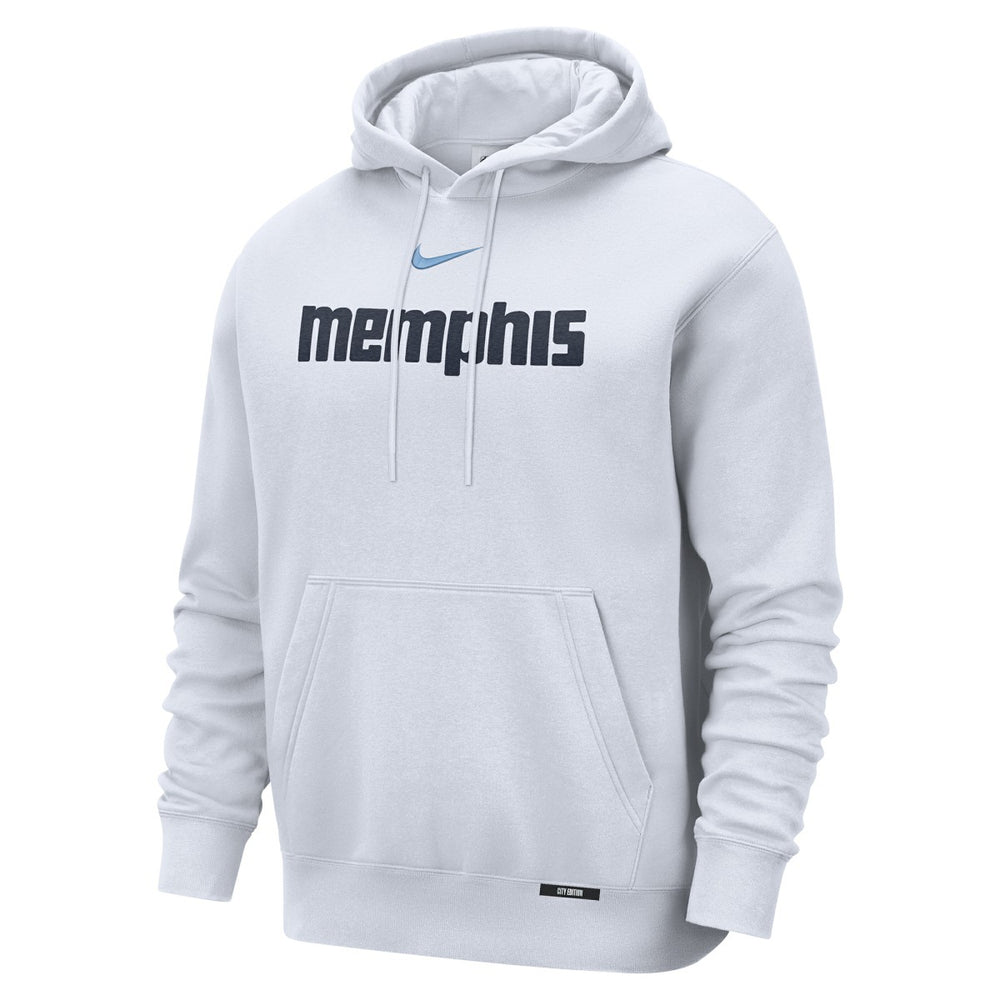White Memphis Grizzlies 2025/26 City Edition Essential Remix Club Hoodie | NBA
